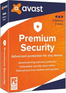 Avast Premium 2025, 5 Devices 2 Year